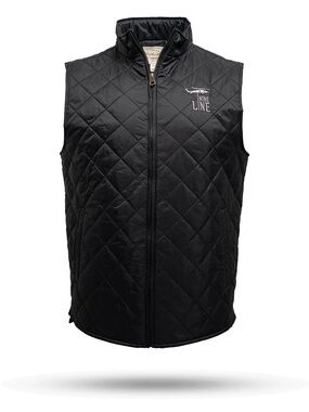 Nine Line MEN'S DIAMOND QUILTED VEST WITH DROPLINE
 LOGO
